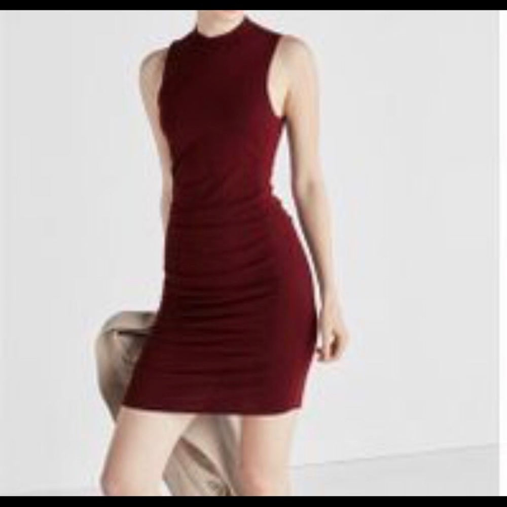 Express Sleeveless Mock Neck Dress